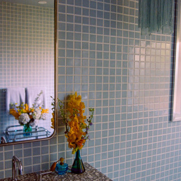 Mid-Century Glam Bathrooms