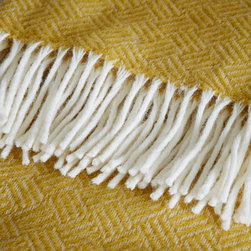 Samba Lambswool Throw Mustard Yellow - Throws