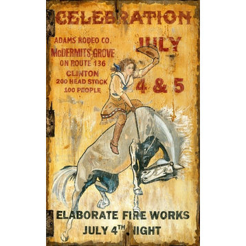 Red Horse Celebration Sign - 15 x 26