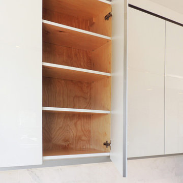Custom Cabinet in Award Winner Contemporary Penthouse with Terrace