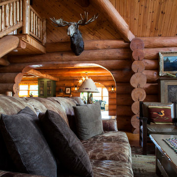 Rustic Elegance Log Home