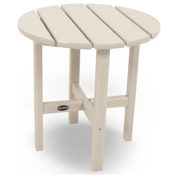 Polywood Round 18" Side Table, Sand