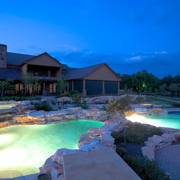 Natural Hill Country Multi Level Pools