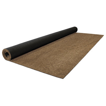 Outdoor Artificial Turf With Marine Backing, Woodland Brown, 6'x10'