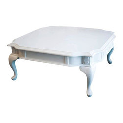Cream Ornate Square Coffee Table - Coffee Tables
