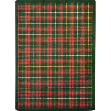 Bit O' Scotch 10'9" x 13'2" area rug in color Tartan Green