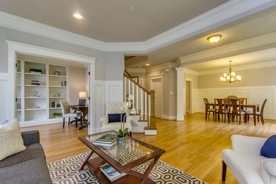 Example of a transitional home design design in DC Metro