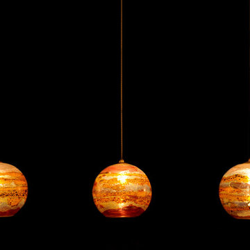 BLOWN GLASS GLOBE PENDANT LIGHTING