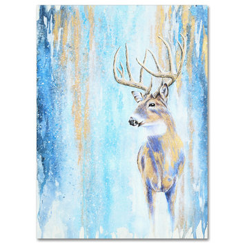 Michelle Faber 'Winter Buck' Canvas Art, 32x24
