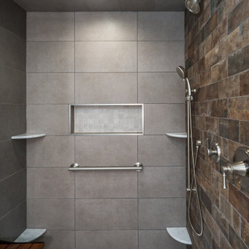 Alexandria Aging In Place Master Bath Remodel with Closet Organization