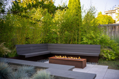Example of a trendy patio design in Seattle
