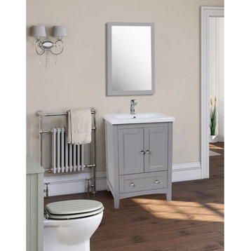 Elegant Gray Bathroom Vanity