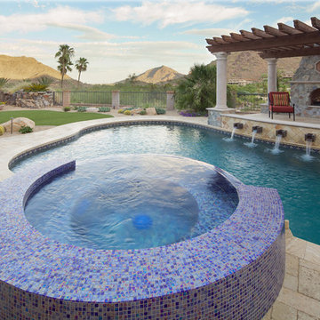Swimming Pool & Spa and Pergola with Fireplace