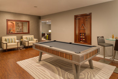 Inspiration for a contemporary family room remodel in New York