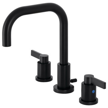 FSC8930NDL NuvoFusion Widespread Bathroom Faucet,Brass Pop-Up, Matte Black