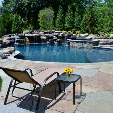 Pool and Waterfall in Natural Setting