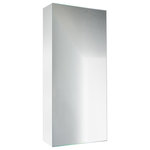Krugg - Krugg Medicine Cabinet, Blum Hinge Soft Close, 12"x30", Recessed Mount - Functional. Sleek. Timeless. The Kruggs Reflections medicine cabinet offers the perfect blend of elegance and functionality for any bathroom environment. The cabinet features a modern, mirrored exterior to optimize the size of your bathroom. A mirrored interior on the front inside door and back panel of the cabinet ensures continuous reflection access. The interior also includes three clear, adjustable glass shelves to discreetly store your bath items. For flexible installation, the cabinet can be recessed or surface mounted, making the decor ideal for both large and small bathrooms. Soft-close, Austrian Blum hinges ensure a quiet bathroom atmosphere - premium touches without the extravagant price tag. An expression of style and practicality, this high-end medicine cabinet is a beautiful statement piece for your bathroom.