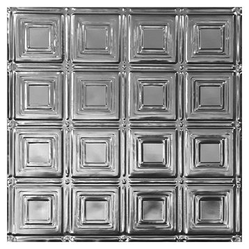 2'x4' Art Deco Tin Ceiling Tile, Set of 10