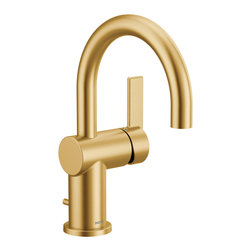 Cia Brushed Gold One-Handle High Arc Bathroom Faucet - Bathroom Sink Faucets