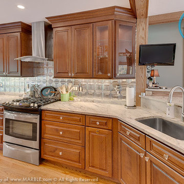 Gold Antique Granite Kitchen | Marble.com