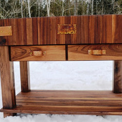 Antiqued walnut butcherblock - Products