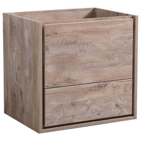 Fresca Catania 24" Natural Wood Wall Hung Cabinet