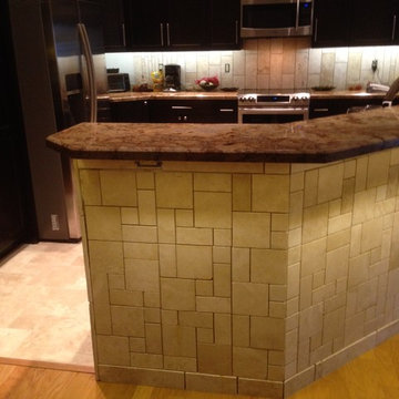 Marble Limestone Kitchen Bar Remodel