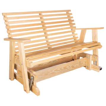 Capers Solid Pine Glider