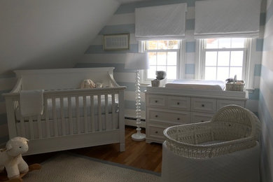 Inspiration for a nautical nursery in Boston.