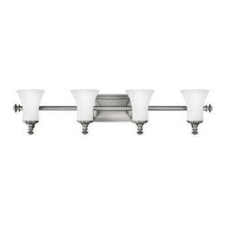 Hinkley Lighting - Hinkley Lighting Alice 4 Light Bath Light, Antique Nickel - 5834AN - Bathroom Vanity Lighting