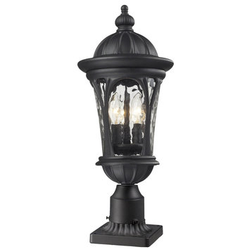 Doma 3 Light Post Light or Accessories, Black