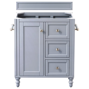 James Martin Copper Cove Encore Silver Gray 30" Vanity, Without Top