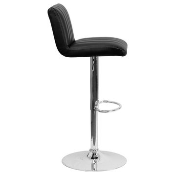 Flash Furniture Contemporary Barstool, Black, CH-112010-BK-GG