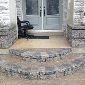 Steps & Flower Beds