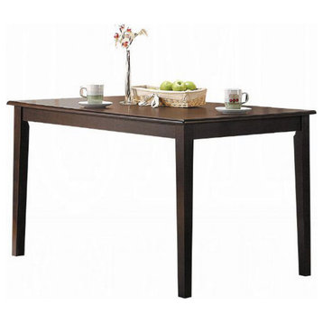 Rectangular Wooden Dining Table, Espresso