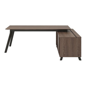 78 Solid Oak Executive Desk Meeting Table Plank Construction