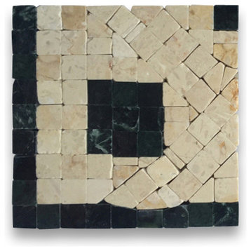 Marble Mosaic Border Decorative Tile Legend Jade 3.5x3.5 Polished, 1 piece