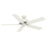 Casablanca Fan Company - Casablanca 54" Panama Ceiling Fan With Wall Control, Fresh White - Rich in history and tradition, the Panama is a true classic. Inspired by evolutions in the automobile industry, this product has been revamped and revitalized while keeping the foundation and integrity that makes it one of our best ceiling fans. This traditional fan boasts superior air circulation driven by a reversible, four-speed Direct Drive motor for unparalleled power, silent performance, and reliability over decades of daily use. The original five-bladed fan, the Panama remains as timeless as ever.