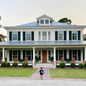 Traditional Design Home with river-recovered® Heart Pine Engineered Flooring