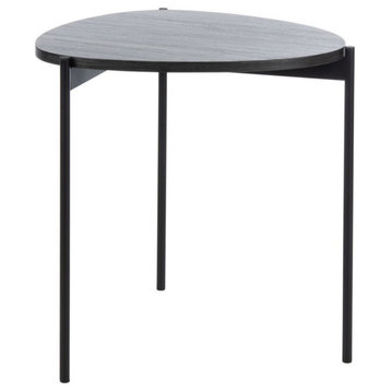 Bjorn Side Table, Dark Gray Oak/Black