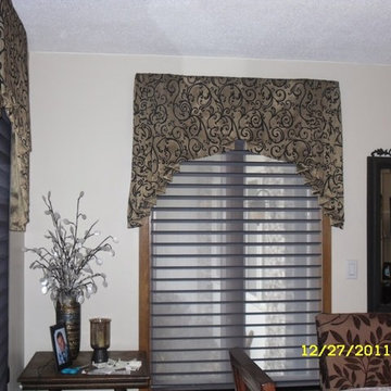 Window shadings and custom wall sculpture