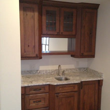 wet bar area