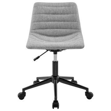 Claire Fabric Swivel Office Chair, Strata Gray