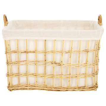 Safavieh Kari Basket With Liner, White/Natural