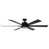 65 in. Indoor Integrate LED Ceiling Fan with Remote Control, Reversible Motor