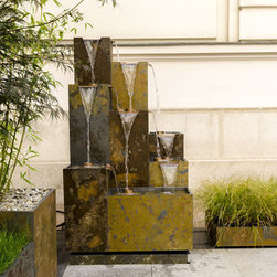 Zen Water Fountain --- bluConcept - Outdoor Fountains And Ponds