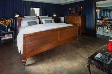 Elegant bedroom photo in Detroit