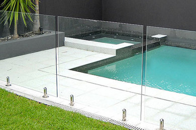 This is an example of a modern pool in Brisbane.