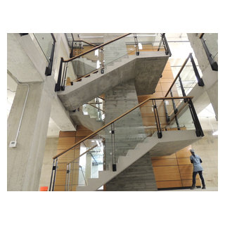 Custom Glass railing - Modern - Staircase - San Francisco - by Fineline ...