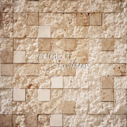 Master Bathrooms in antique limestone - Tile